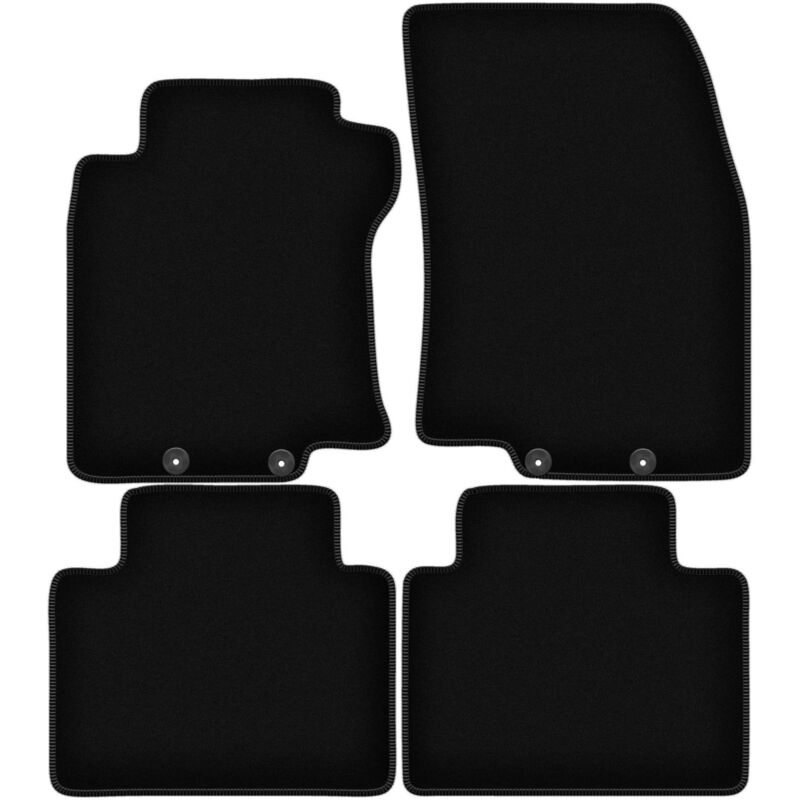 foto del prodotto tappetini basic in velluto nero per nissan x trail iii t32 fl suv 2017 2021 
