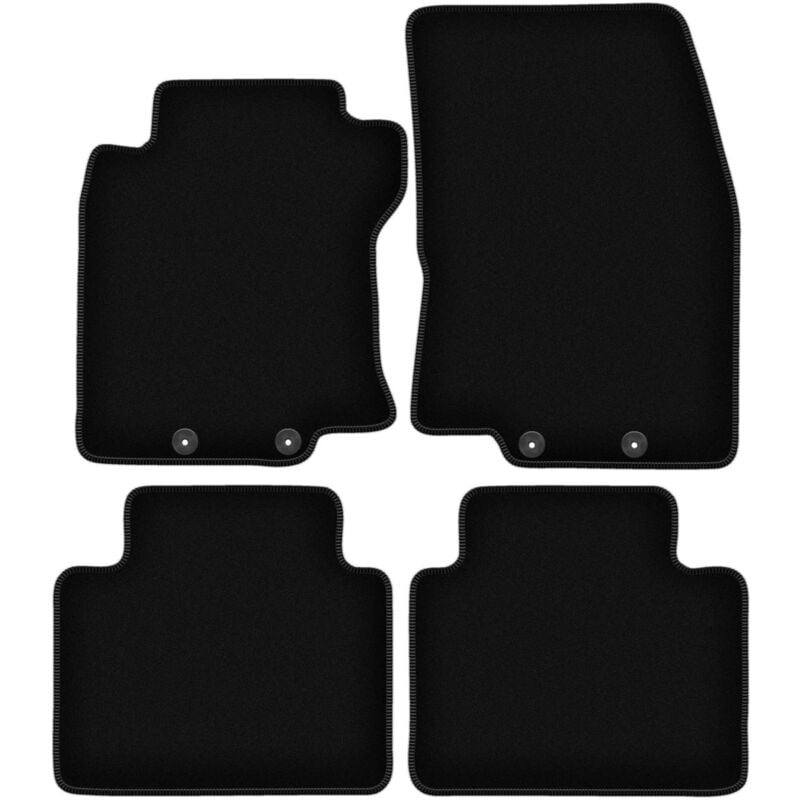 foto del prodotto tappetini basic in velluto nero per nissan x trail iii t32 suv 2013 2017 