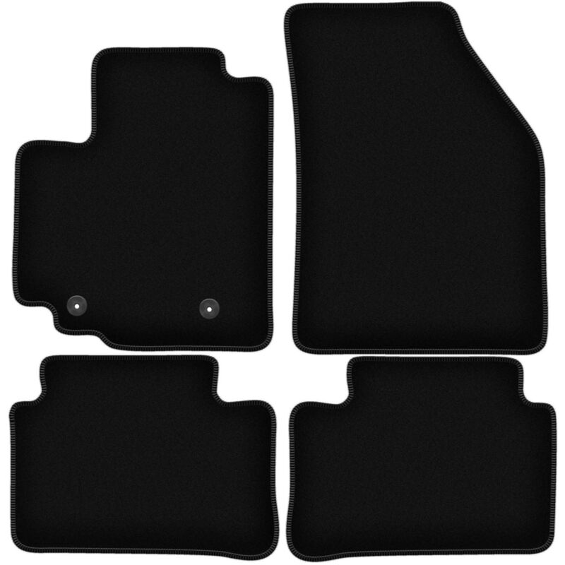 foto del prodotto tappetini basic in velluto nero per opel agila b hatchback 2008 2014 