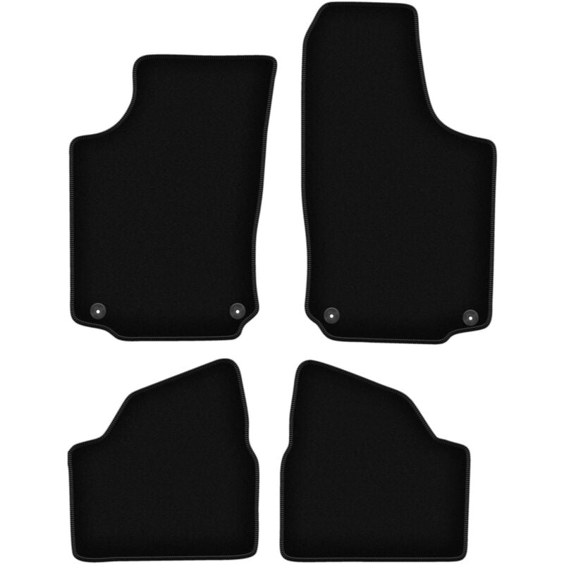 foto del prodotto tappetini basic in velluto nero per opel corsa c hatchback 2000-2006