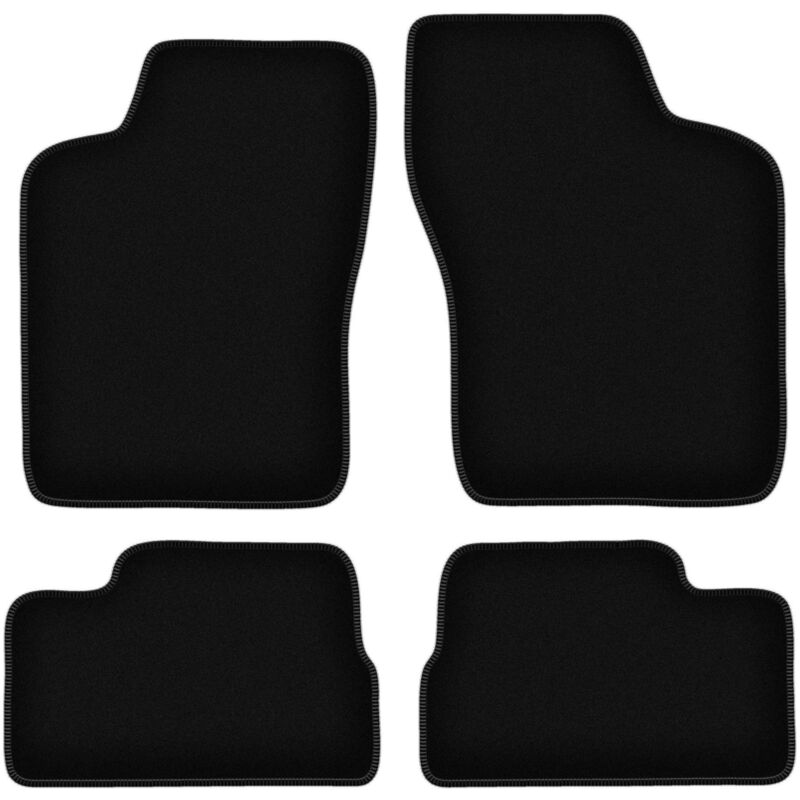 foto del prodotto tappetini basic in velluto nero per opel kadett e hatchback, station wagon, berlina, cabrio 1984 1991 
