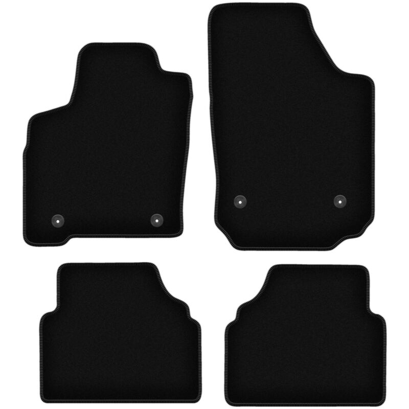foto del prodotto tappetini basic in velluto nero per opel meriva a monovolume 2002 2010 