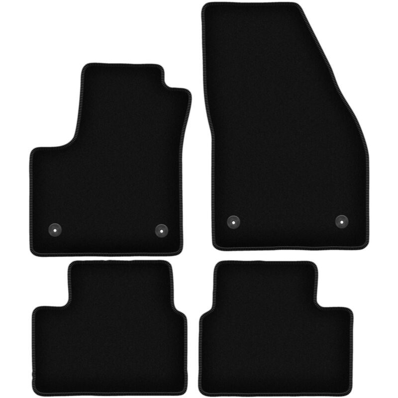 foto del prodotto tappetini basic in velluto nero per opel meriva b monovolume 2010 2017 
