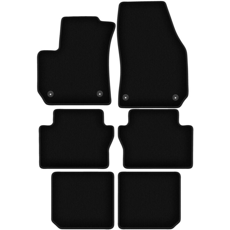 foto del prodotto tappetini basic in velluto nero per opel zafira b monovolume 2005 2014 