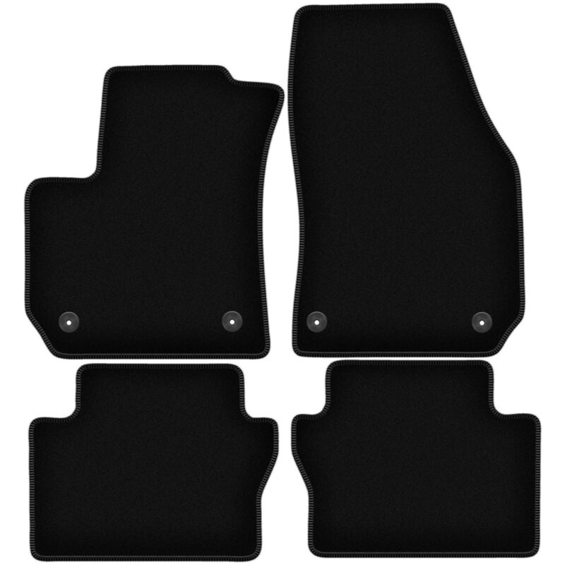 foto del prodotto tappetini basic in velluto nero per opel zafira b monovolume 2005 2014 