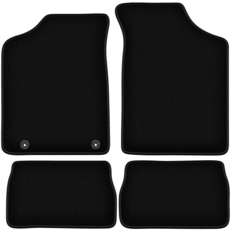 foto del prodotto tappetini basic in velluto nero per peugeot 106 hatchback 1991 2003 
