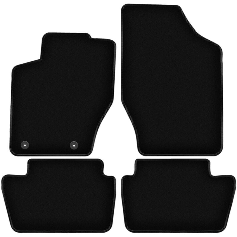 foto del prodotto tappetini basic in velluto nero per peugeot 307 berlina, station wagon, sw 2001 2009 