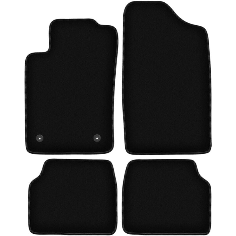 foto del prodotto tappetini basic in velluto nero per: peugeot 405 berlina, station wagon, break (1987-1996)