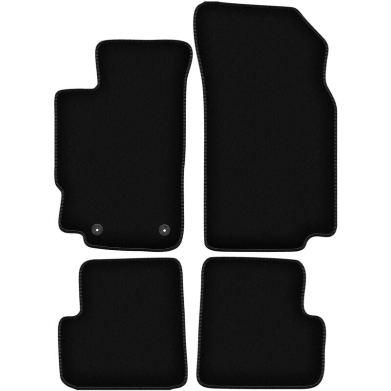foto del prodotto tappetini basic in velluto nero per peugeot 406 berlina, station wagon, break 1995 2004 