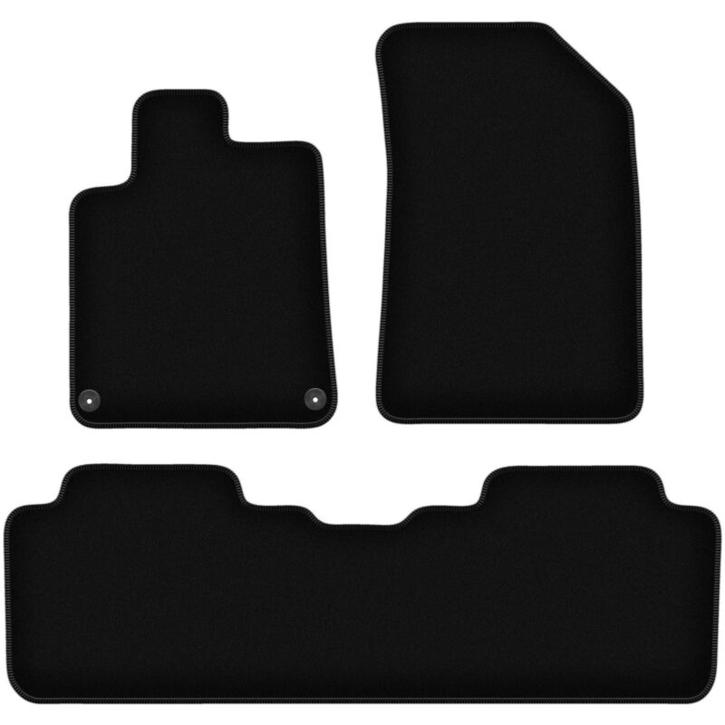 foto del prodotto tappetini basic in velluto nero per peugeot 407 coup , berlina, station wagon, sw 2004 2011 