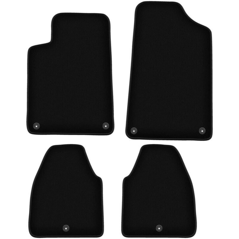 foto del prodotto tappetini basic in velluto nero per peugeot 607 berlina 1999 2010 