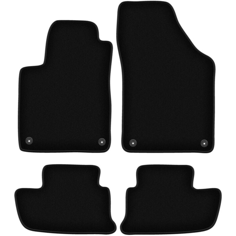 foto del prodotto tappetini basic in velluto nero per peugeot rcz coup 2010 2015 