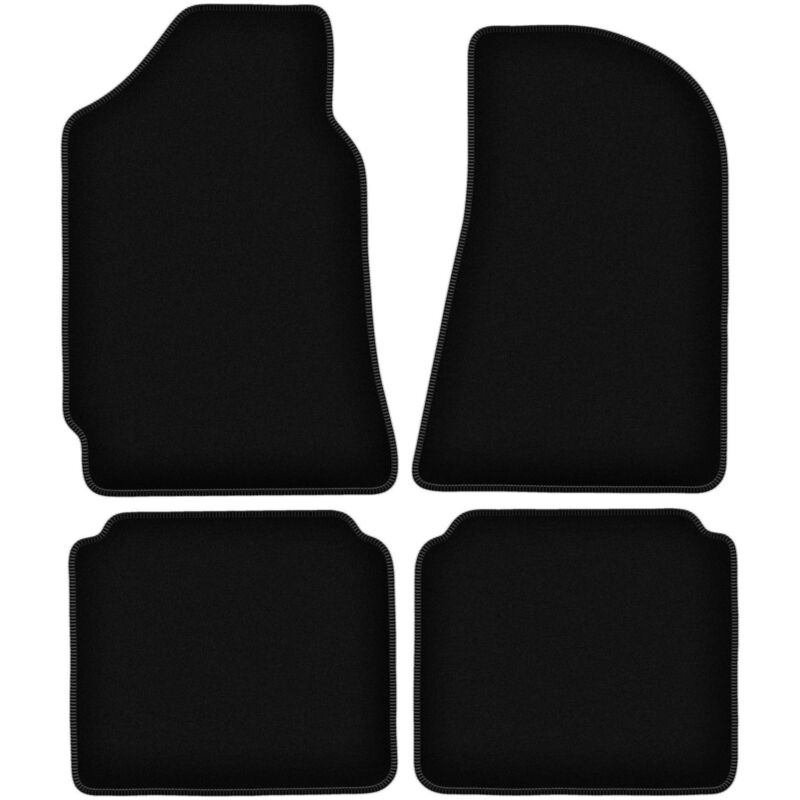 foto del prodotto tappetini basic in velluto nero per: polski fiat 125p berlina (1967-1991)
