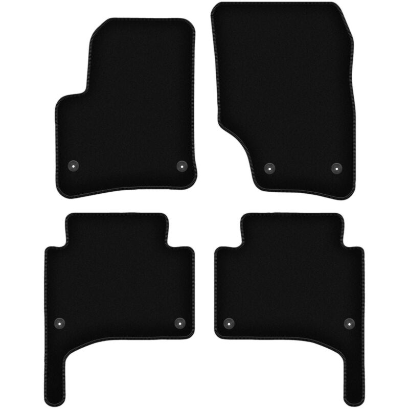 foto del prodotto tappetini basic in velluto nero per porsche cayenne i suv 2002 2010 