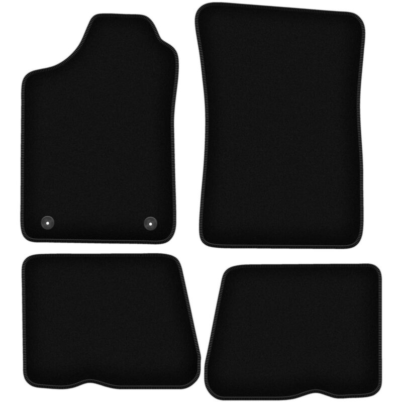 foto del prodotto tappetini basic in velluto nero per renault 19 cabrio, hatchback, berlina, chamade 1988 1996 