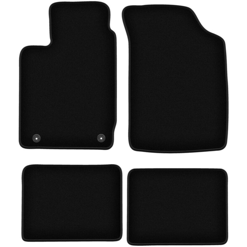 foto del prodotto tappetini basic in velluto nero per renault clio ii hatchback 1998 2005 