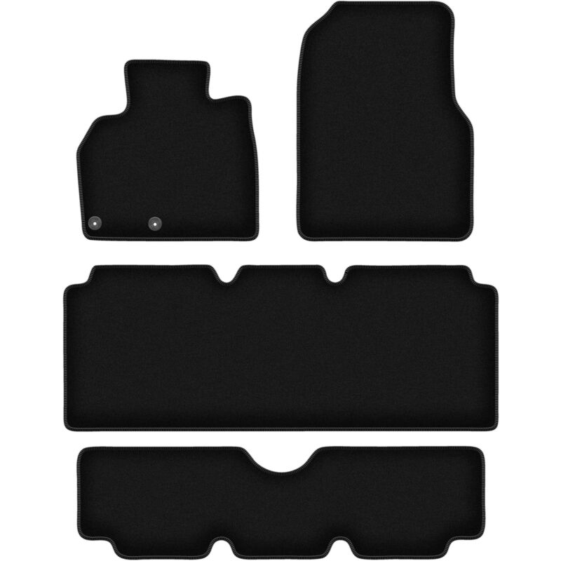 foto del prodotto tappetini basic in velluto nero per renault espace iv 7 posti 2002 2012 