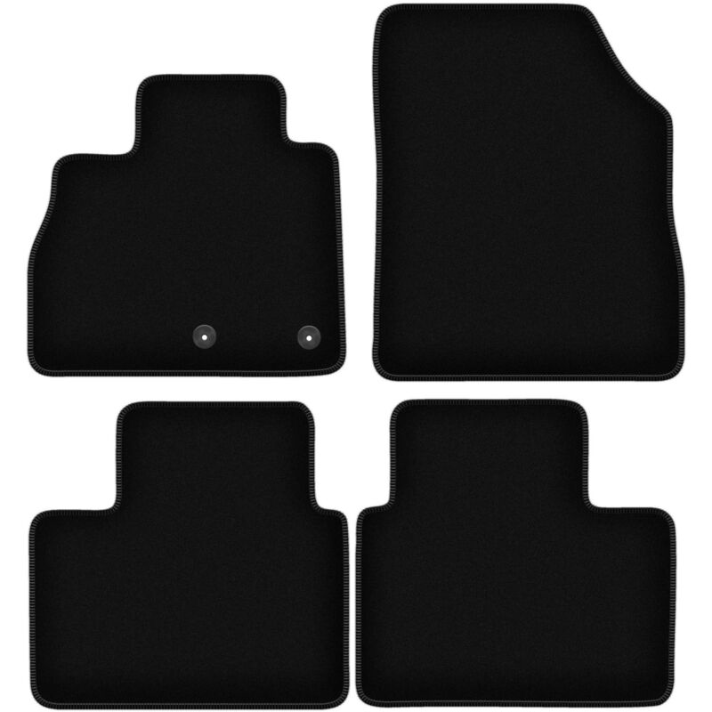 foto del prodotto tappetini basic in velluto nero per renault grand scenic iv minivan 2016 