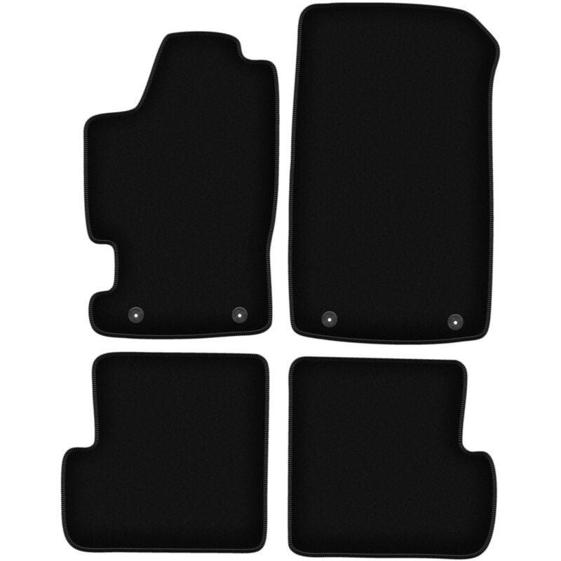 foto del prodotto tappetini basic in velluto nero per renault laguna i station wagon, liftback 1994 2001 