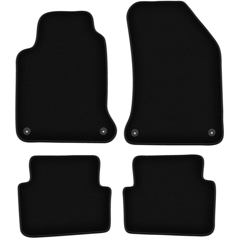 foto del prodotto tappetini basic in velluto nero per renault laguna ii station wagon, liftback 2001 2007 