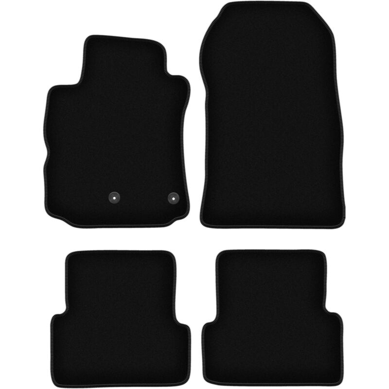 foto del prodotto tappetini basic in velluto nero per renault modus monovolume 2004 2012 