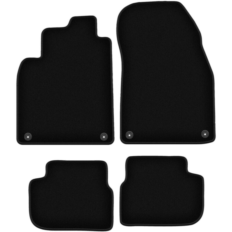 foto del prodotto tappetini basic in velluto nero per saab 9 3 ii cabrio 2002 2014 