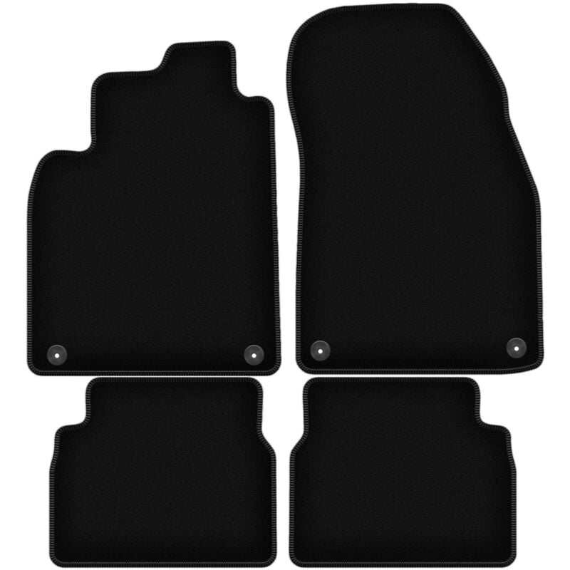 foto del prodotto tappetini basic in velluto nero per saab 9 3 ii y3sf station wagon, berlina 2002 2014 