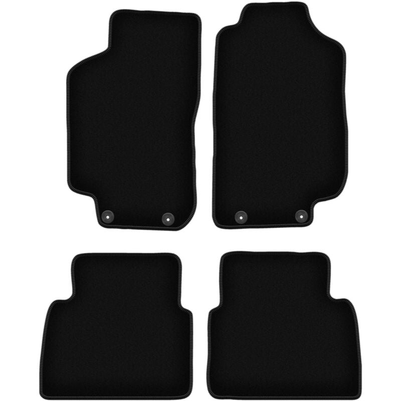 foto del prodotto tappetini basic in velluto nero per saab 9 5 i y3se berlina, station wagon 1997 2005 
