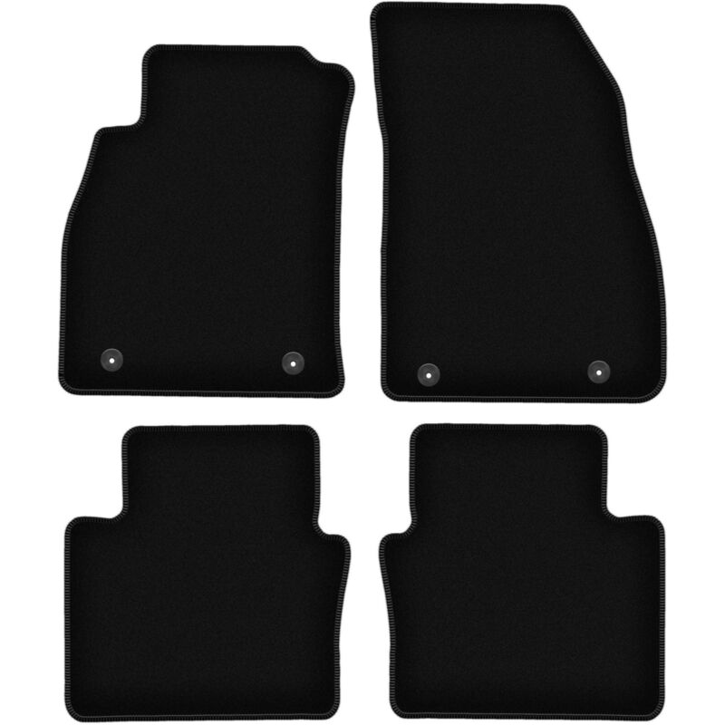 foto del prodotto tappetini basic in velluto nero per saab 9 5 ii ng berlina, station wagon, liftback, hatchback 2010 2012 