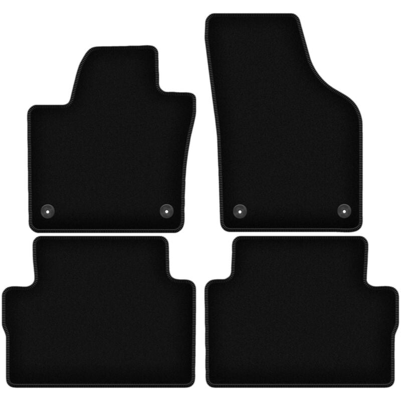 foto del prodotto tappetini basic in velluto nero per seat alhambra ii monovolume 2010 2018 