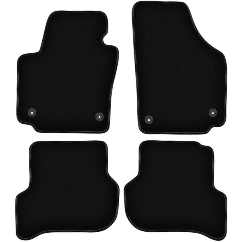 foto del prodotto tappetini basic in velluto nero per seat altea xl monovolume 08.2008 2015 
