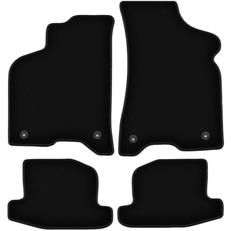 foto del prodotto tappetini basic in velluto nero per seat arosa hatchback 1997 2005 