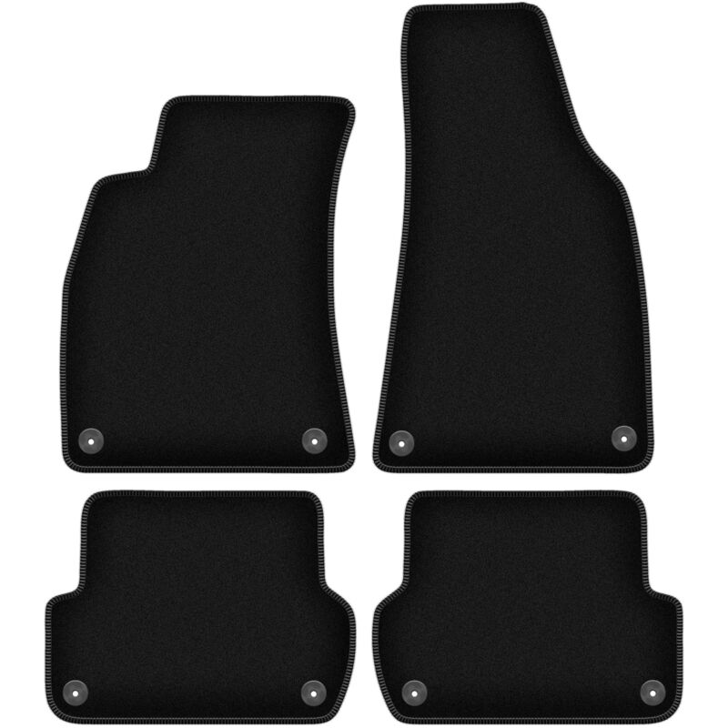 foto del prodotto tappetini basic in velluto nero per seat exeo berlina, station wagon 2008 2015 