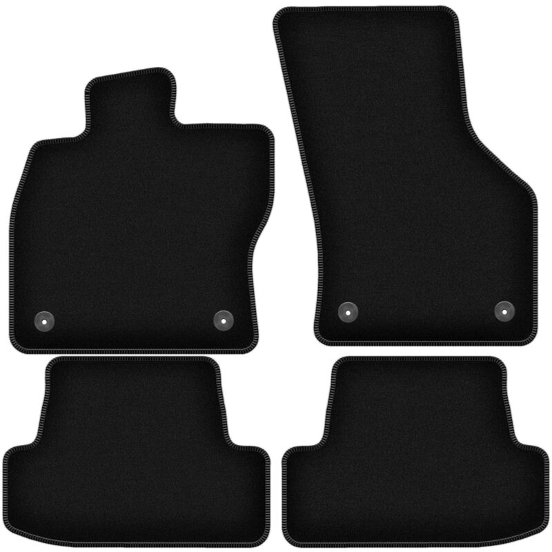 foto del prodotto tappetini basic in velluto nero per seat leon iii hatchback, station wagon, variant 2012 2020 