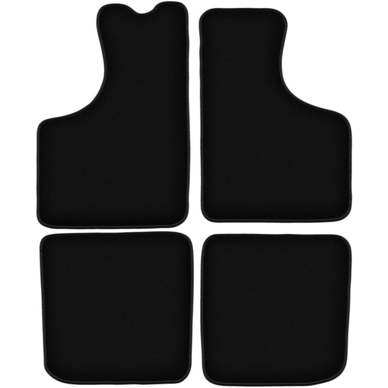 foto del prodotto tappetini basic in velluto nero per skoda 100s 100l berlina 1969 1977 