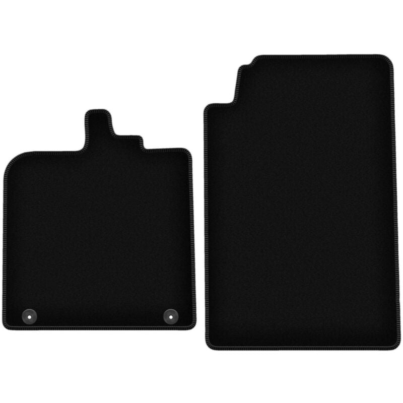 foto del prodotto tappetini basic in velluto nero per smart fortwo ii hatchback 2007 2014 