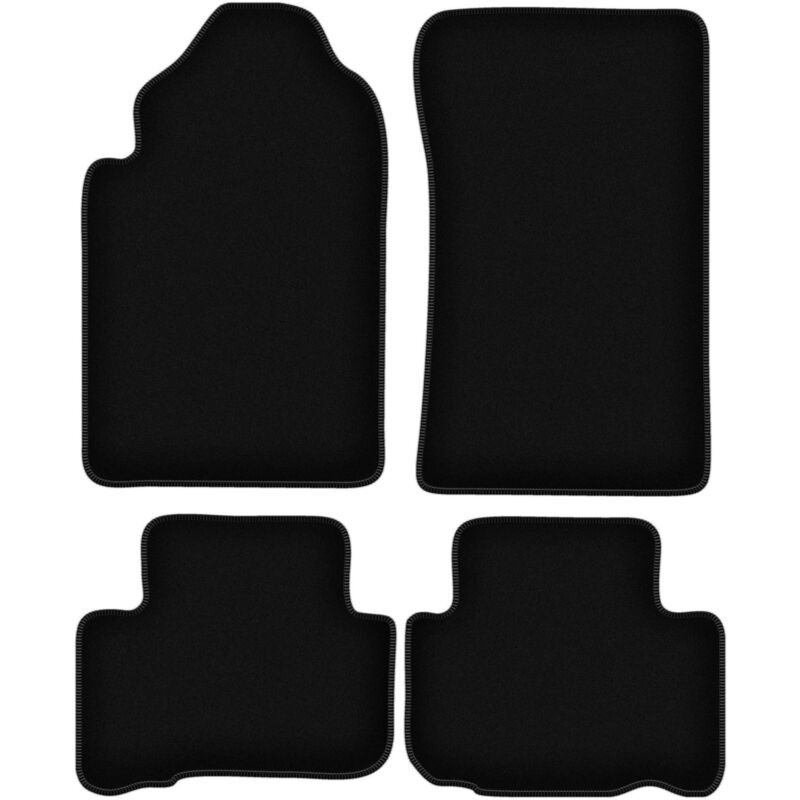 foto del prodotto tappetini basic in velluto nero per ssangyong rexton i suv 2001 2006 