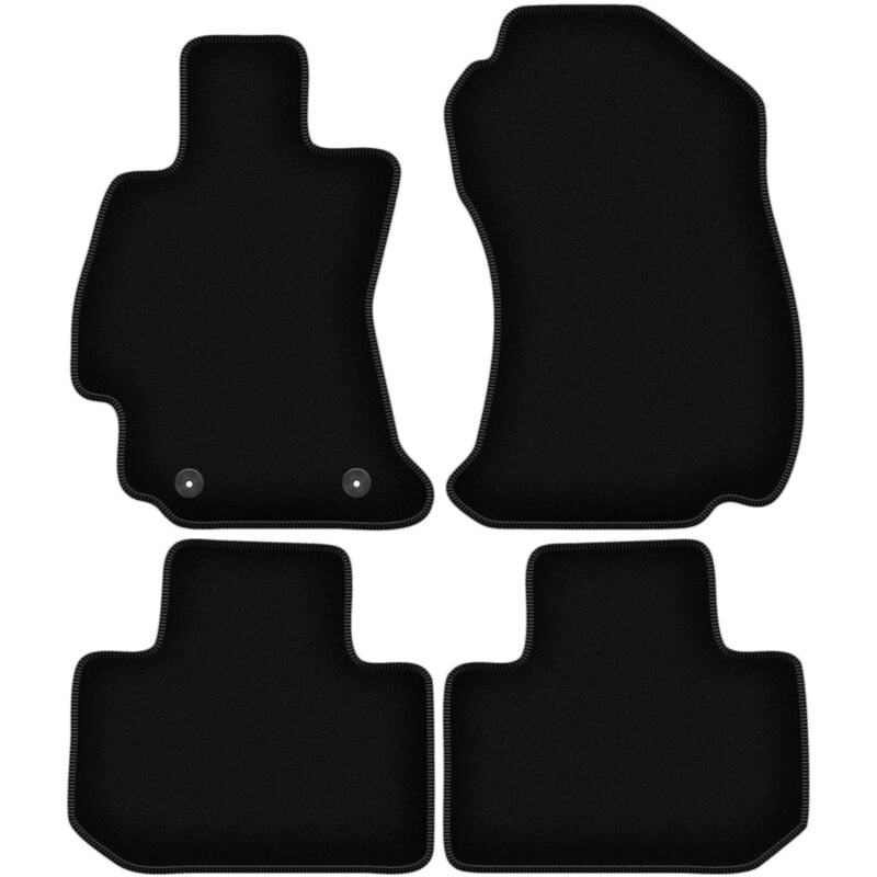 foto del prodotto tappetini basic in velluto nero per subaru forester v suv 2016 