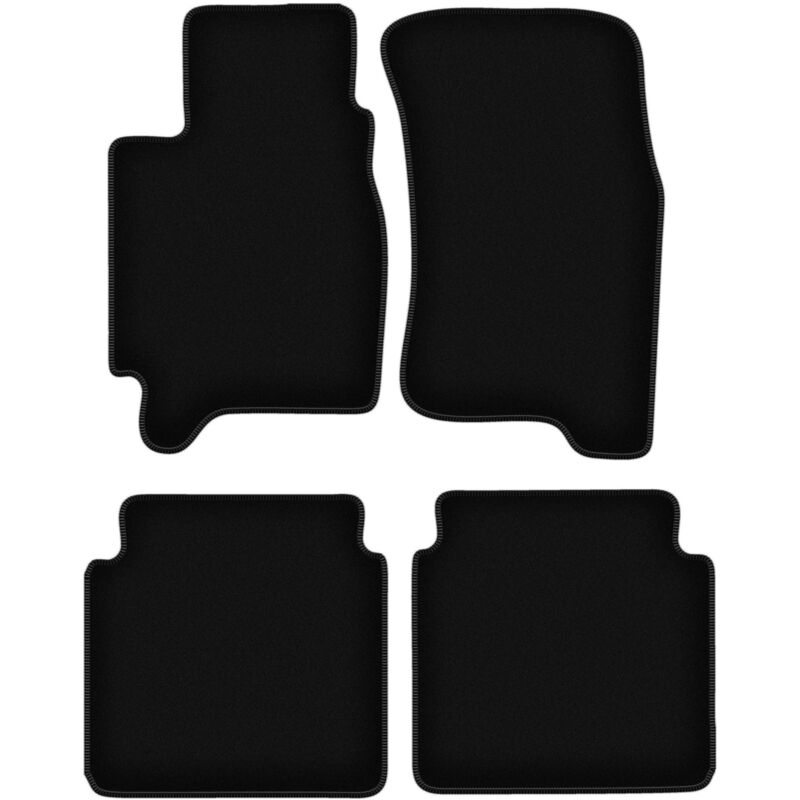 foto del prodotto tappetini basic in velluto nero per subaru outback ii station wagon, berlina 1999 2004 
