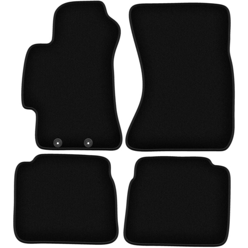 foto del prodotto tappetini basic in velluto nero per subaru outback iii station wagon, berlina 2003 2009 