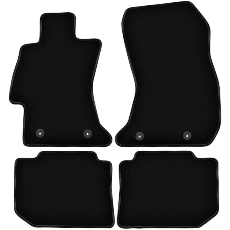 foto del prodotto tappetini basic in velluto nero per subaru outback v station wagon 2014 