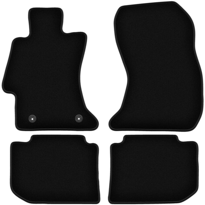foto del prodotto tappetini basic in velluto nero per subaru xv crossover 2011 2017 