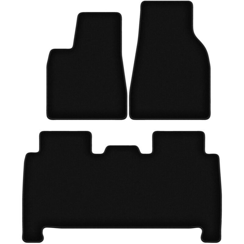 foto del prodotto tappetini basic in velluto nero per tesla model x suv 2016 