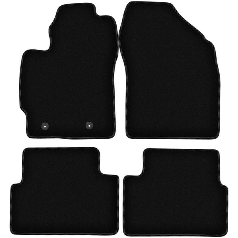 foto del prodotto tappetini basic in velluto nero per toyota auris i hatchback 2007 2012 