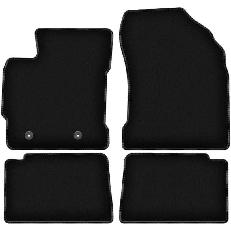 foto del prodotto tappetini basic in velluto nero per toyota auris ii hybrid hatchback, station wagon 2012 2018 