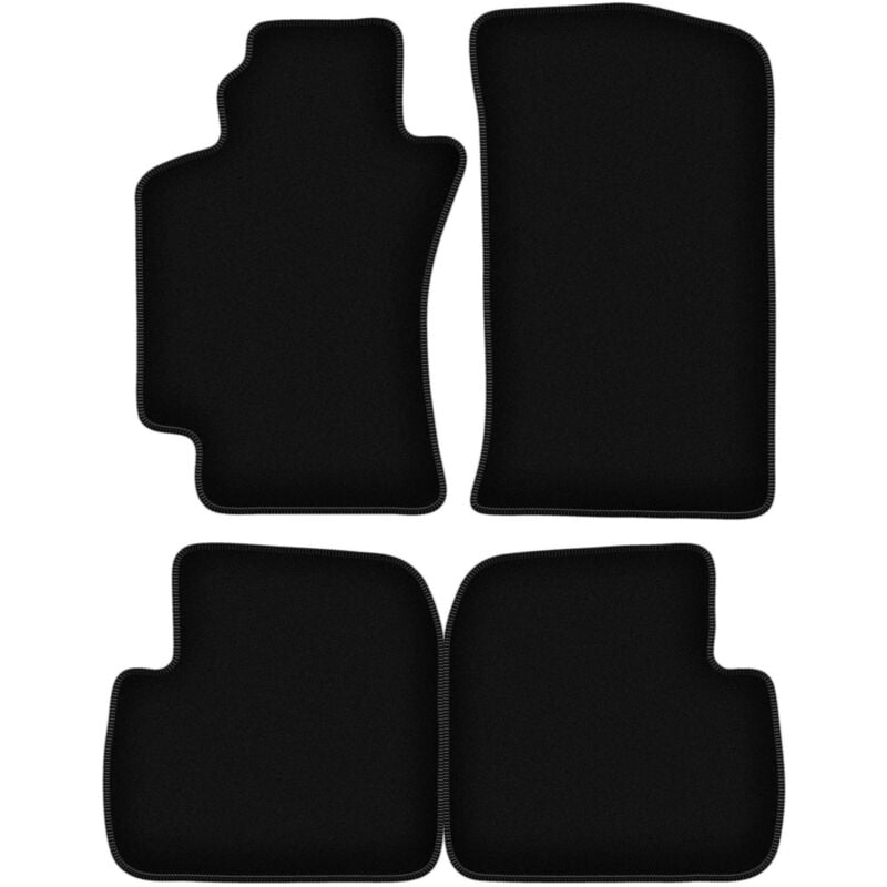 foto del prodotto tappetini basic in velluto nero per toyota avensis i t22 berlina, station wagon, liftback, hatchback 1997 2003 