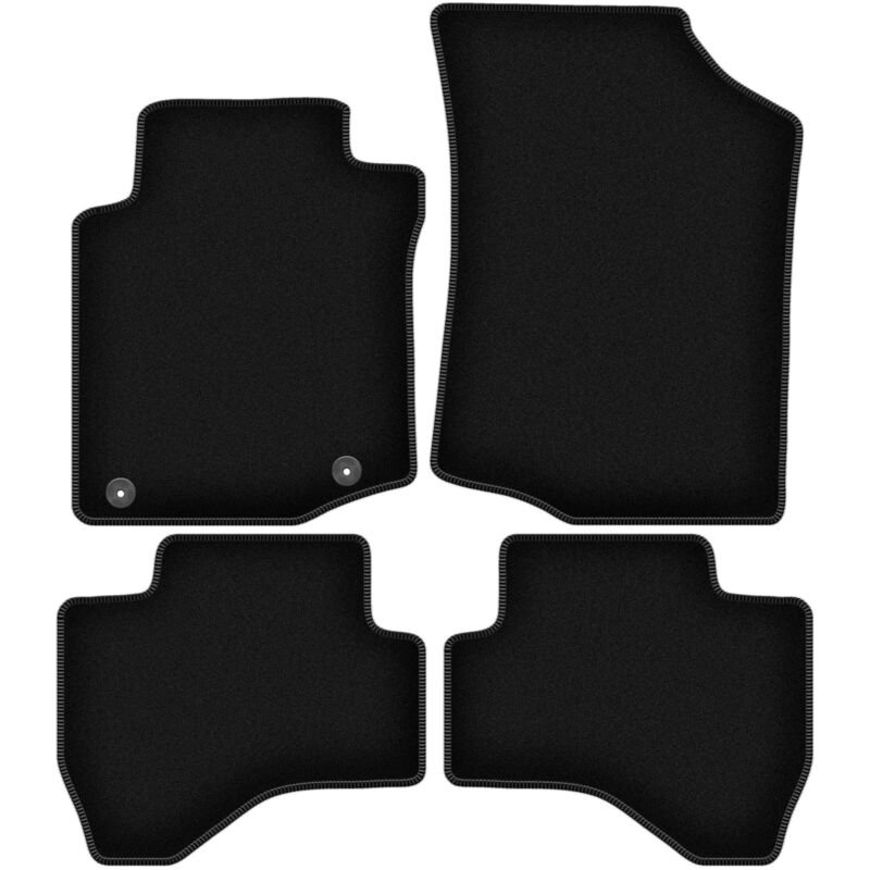 foto del prodotto tappetini basic in velluto nero per toyota aygo i hatchback 2005 2014 