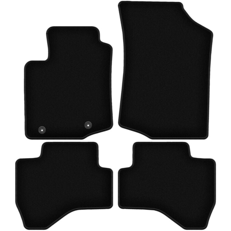 foto del prodotto tappetini basic in velluto nero per toyota aygo ii hatchback 2014 