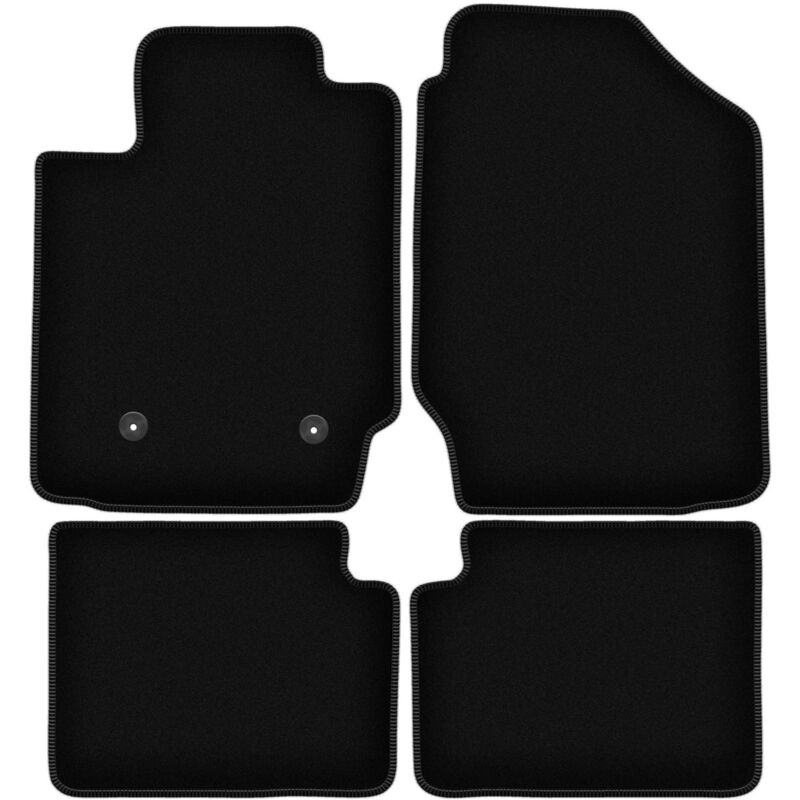 foto del prodotto tappetini basic in velluto nero per toyota corolla e12 e13 hatchback, station wagon, berlina 2002 2007 
