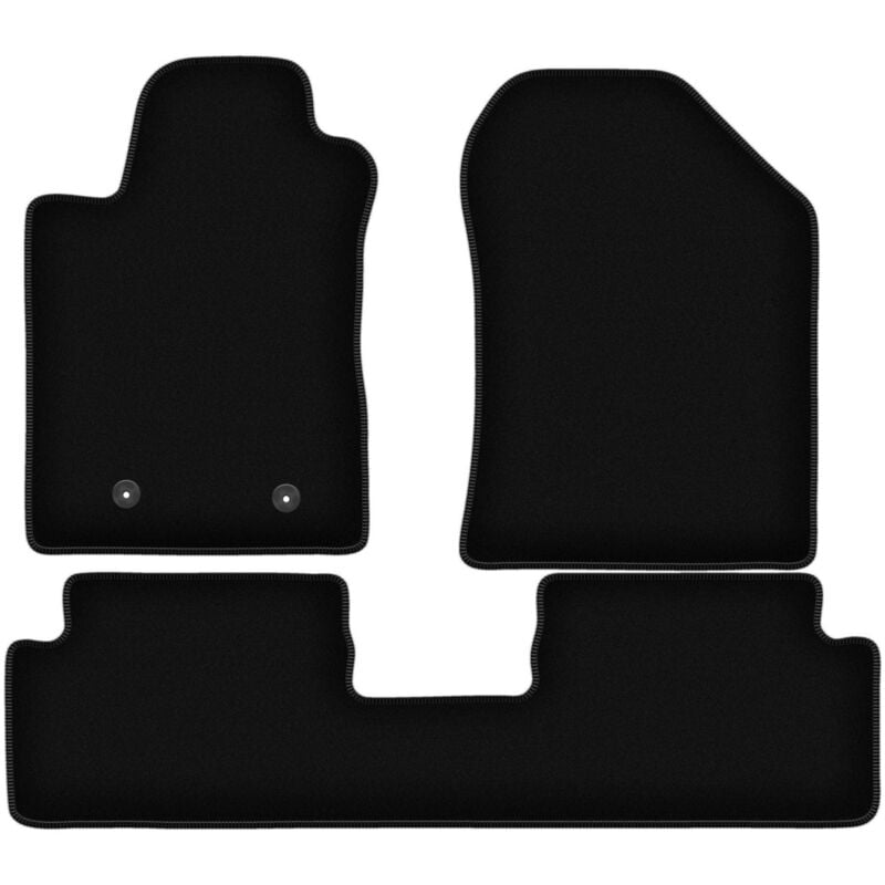 foto del prodotto tappetini basic in velluto nero per toyota corolla verso ii minivan 2004 2009 